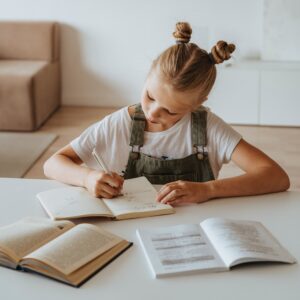 girl studying